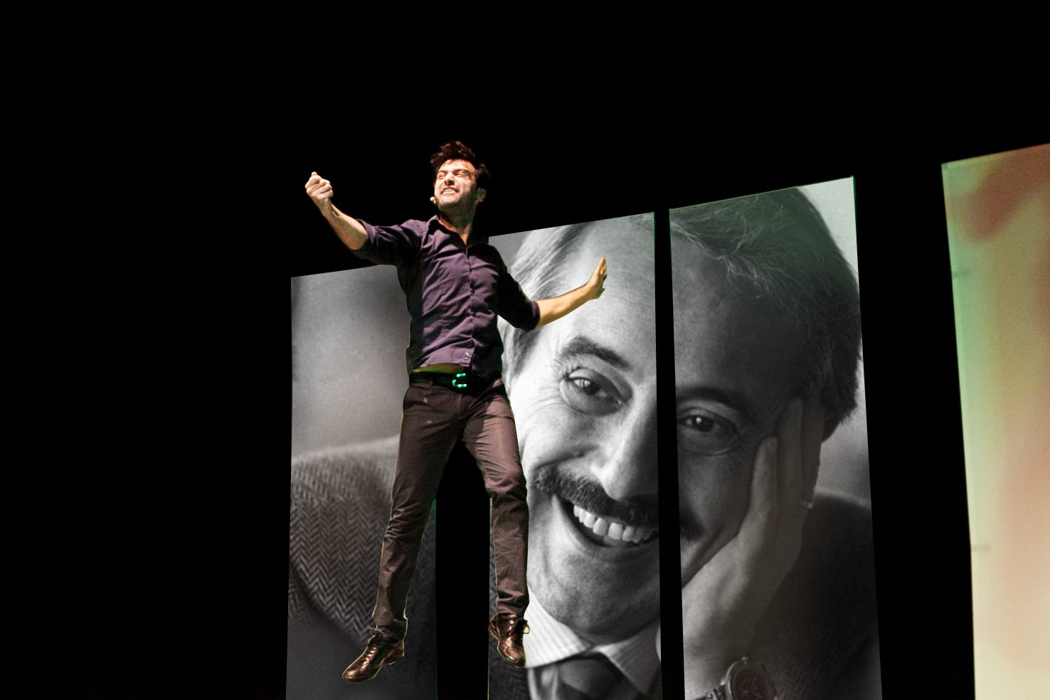 Spettacolo teatrale sulla vita di Giovanni Falcone Liberamente tratto da "Per questo mi chiamo Giovanni" di Luigi Garlando Patrocinato dalla Fondazione Falcone, teatro civile per scuole e comuni